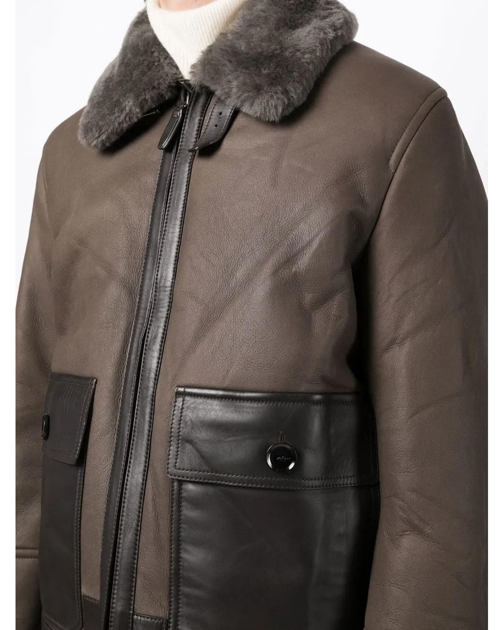 Giacca Con Inserti di Brioni in Gray da Uomo