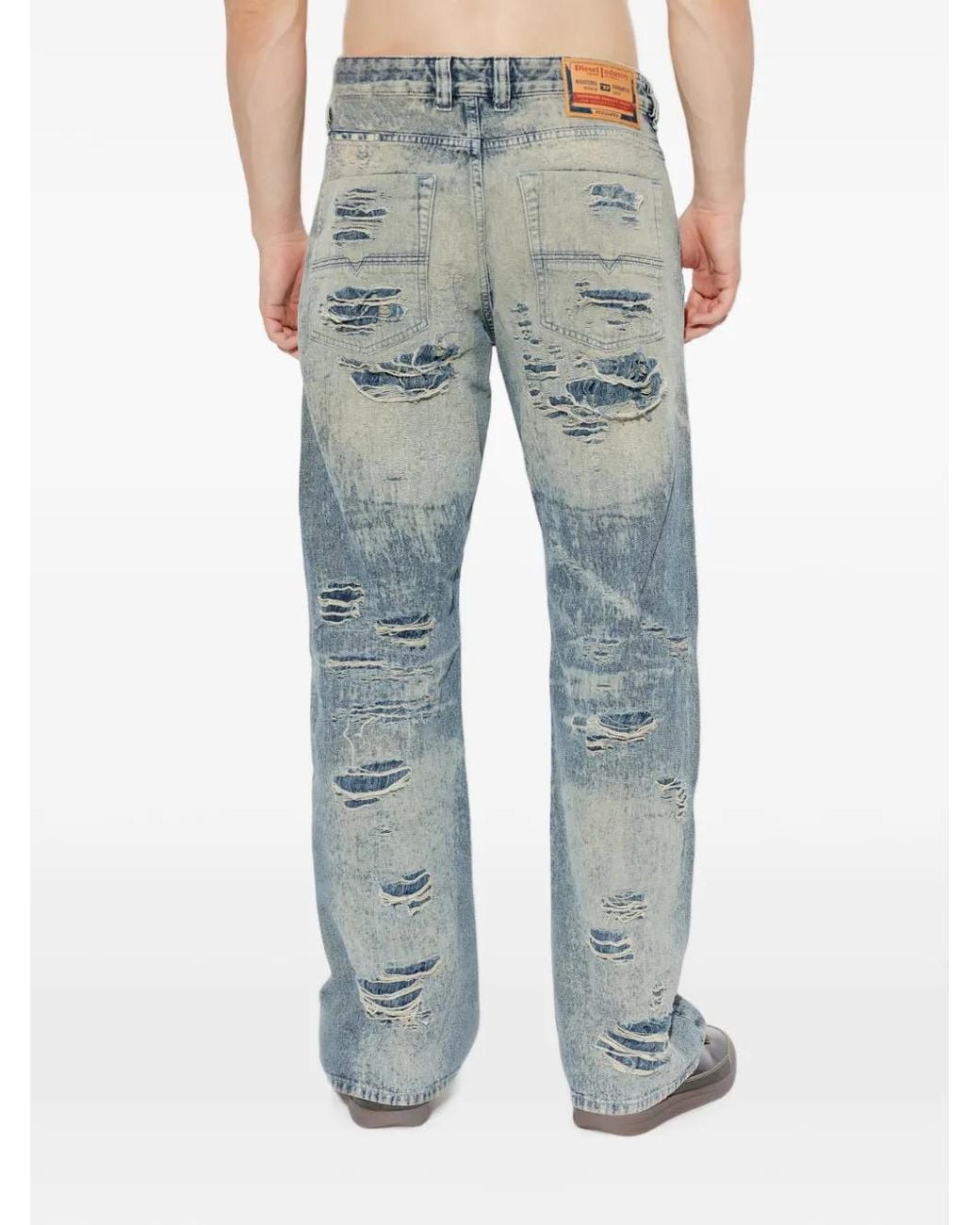 DIESEL Blue Relaxed Jeans Regular Waist 1980 D-Eeper for men