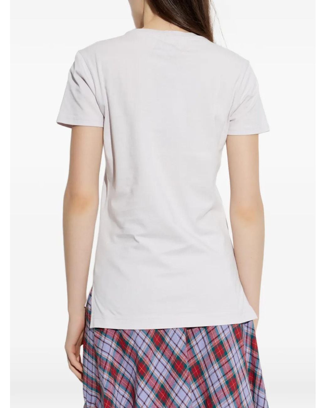 Vivienne Westwood White Orb-Embroidered T-Shirt