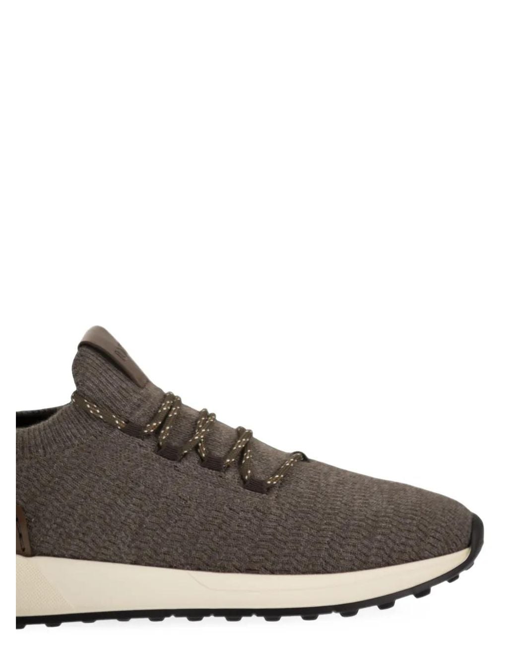 Tod's White Logo-Patch Sneakers for men