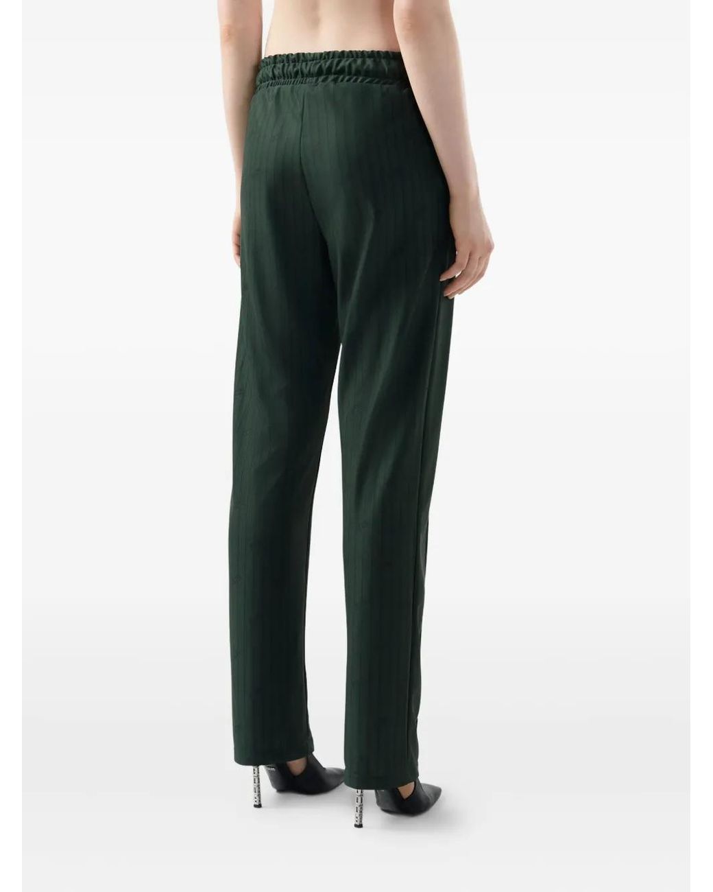 Gcds Green Pinstripe Drawstring Trousers