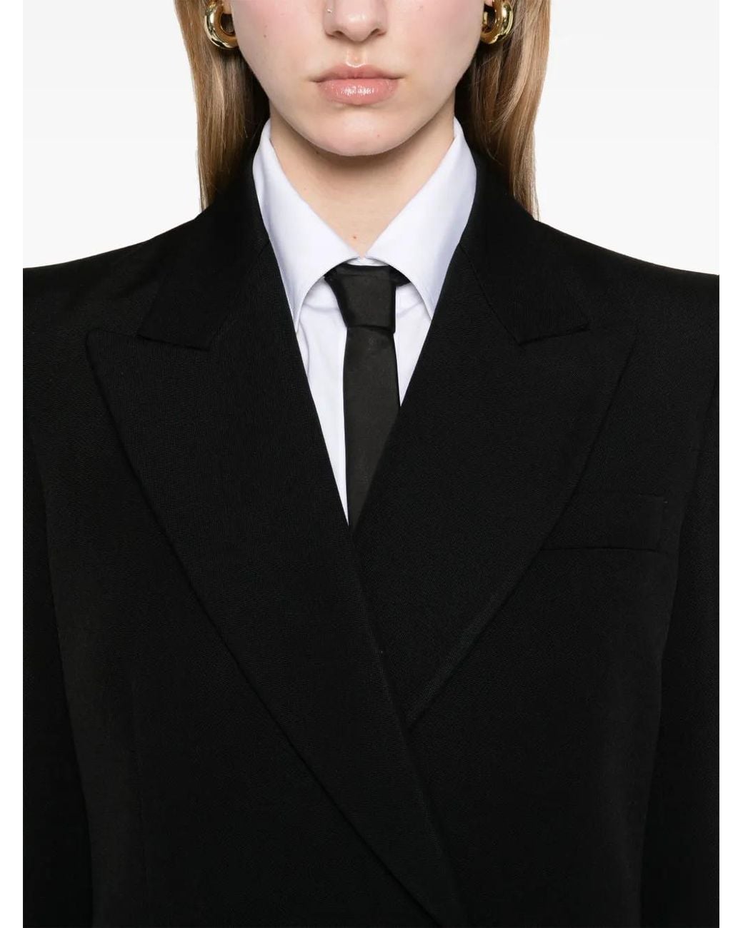 Valentino Garavani Black Virgin-Wool Blazer