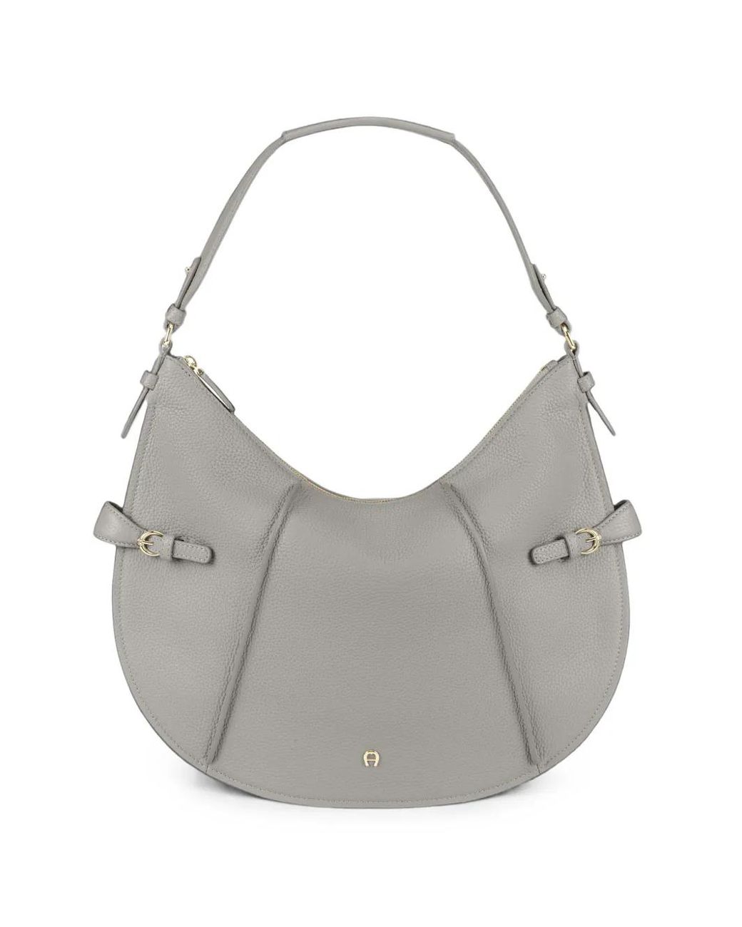 Aigner Gray Sac Porté Épaule Cavallo Médium