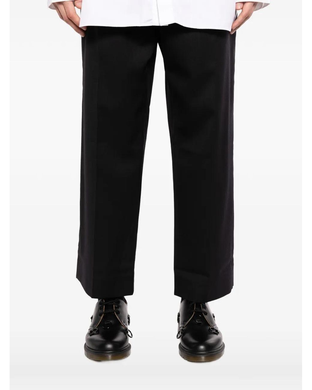 Setchu Black Chino Trousers for men