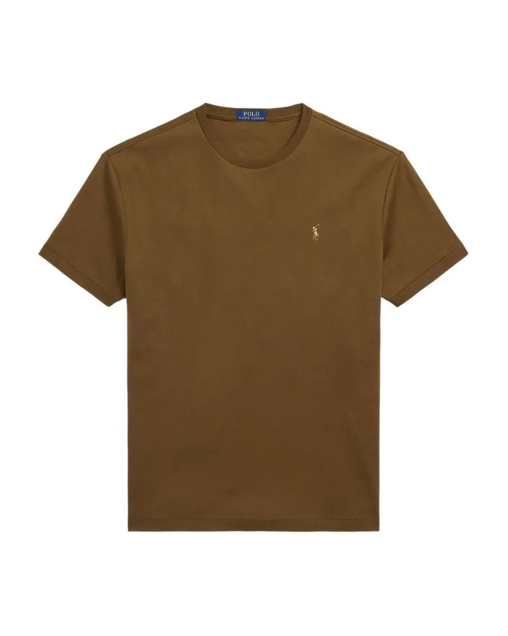 Polo Ralph Lauren Green Embroidered Crew-Neck T-Shirt for men