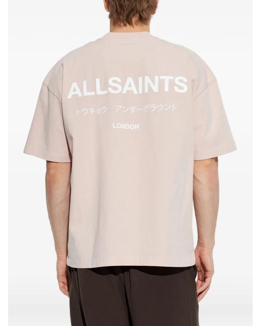 AllSaints White T-Shirt Underground À Manches Courtes for men