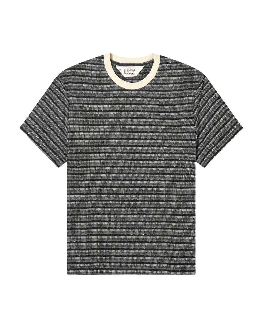 Brain Dead Gestreept T-Shirt in het Gray voor heren