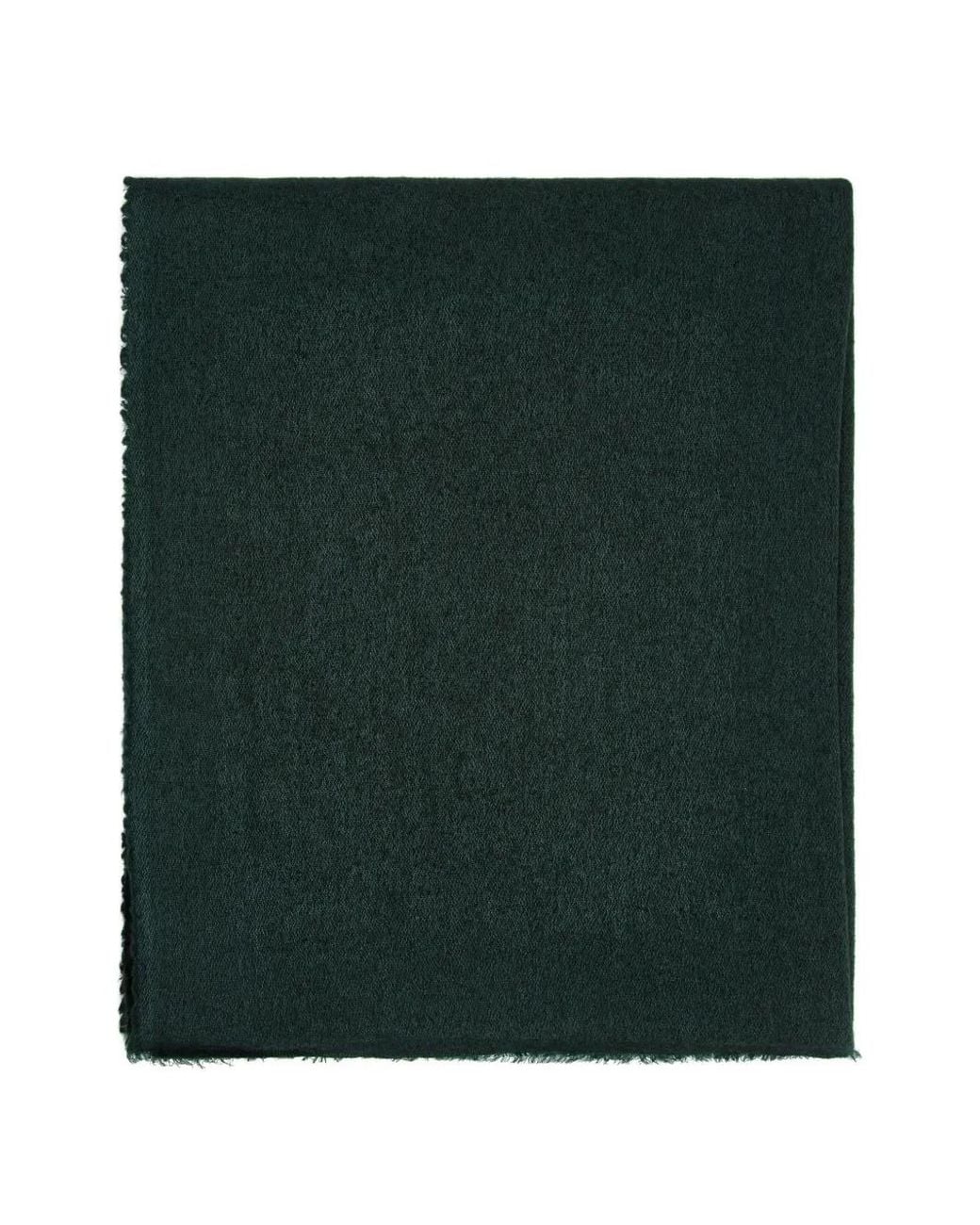 Faliero Sarti Green Frayed Cashmere Scarf