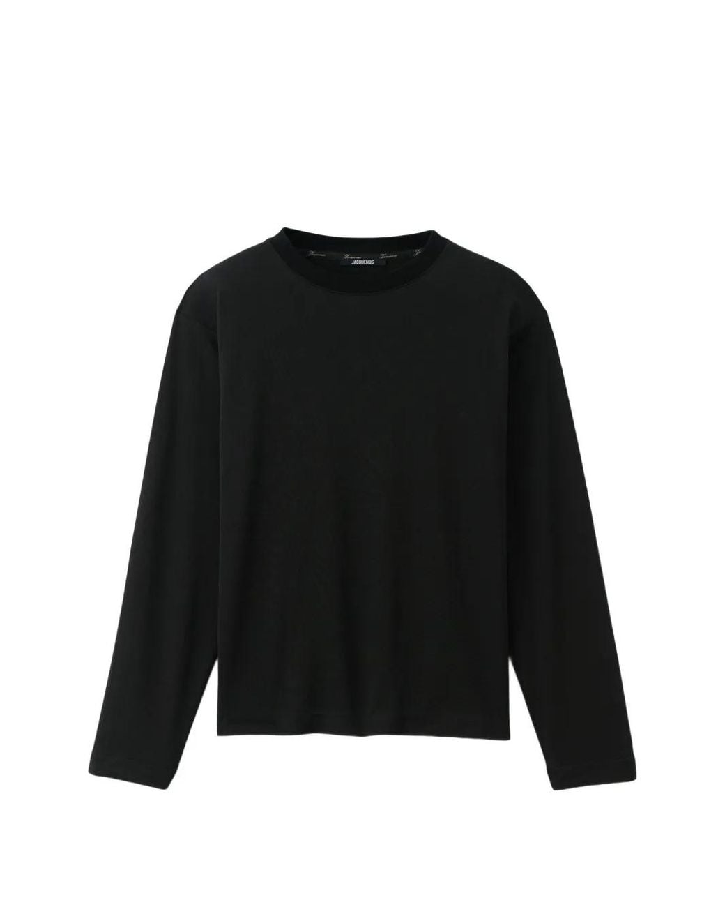 Jacquemus Black The Rond Carré Long-Sleeve T-Shirt for men