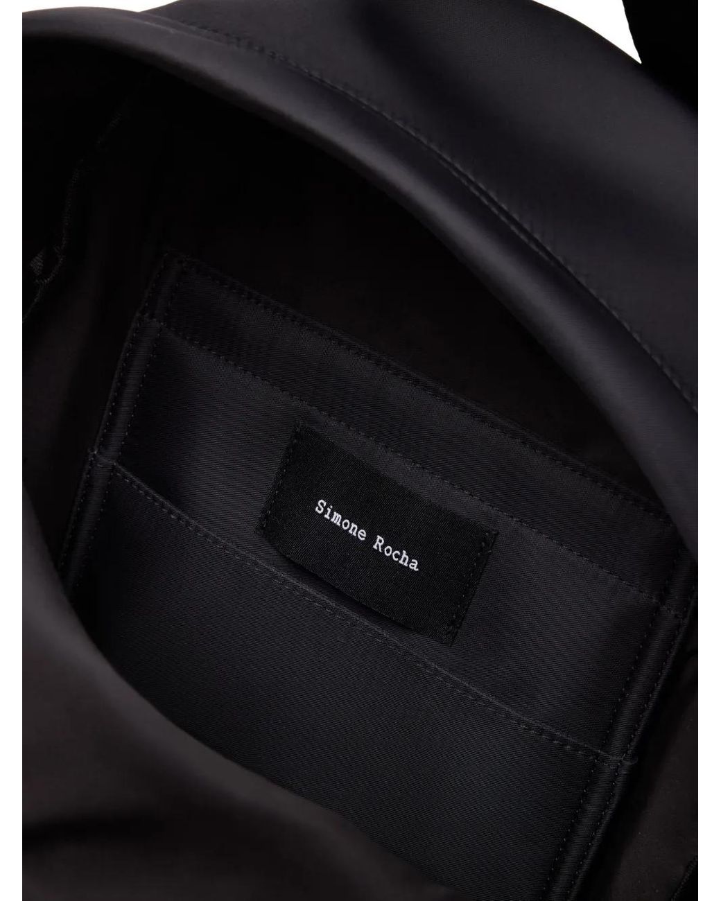 Simone Rocha Black Utility Bow Backpack