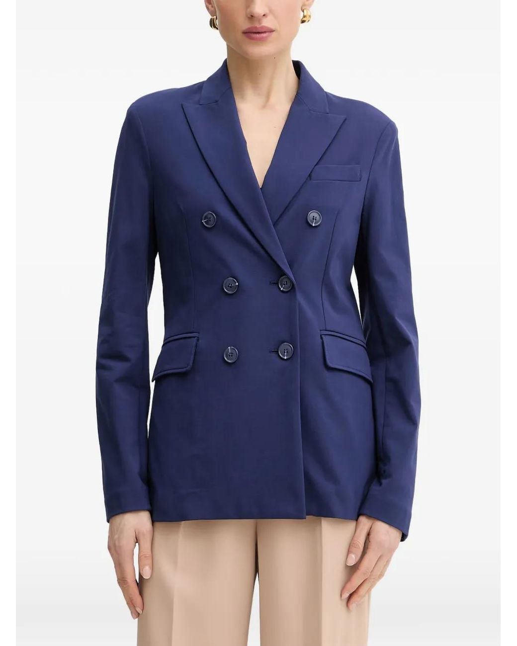 Silvian Heach Blue Double-Breasted Blazer
