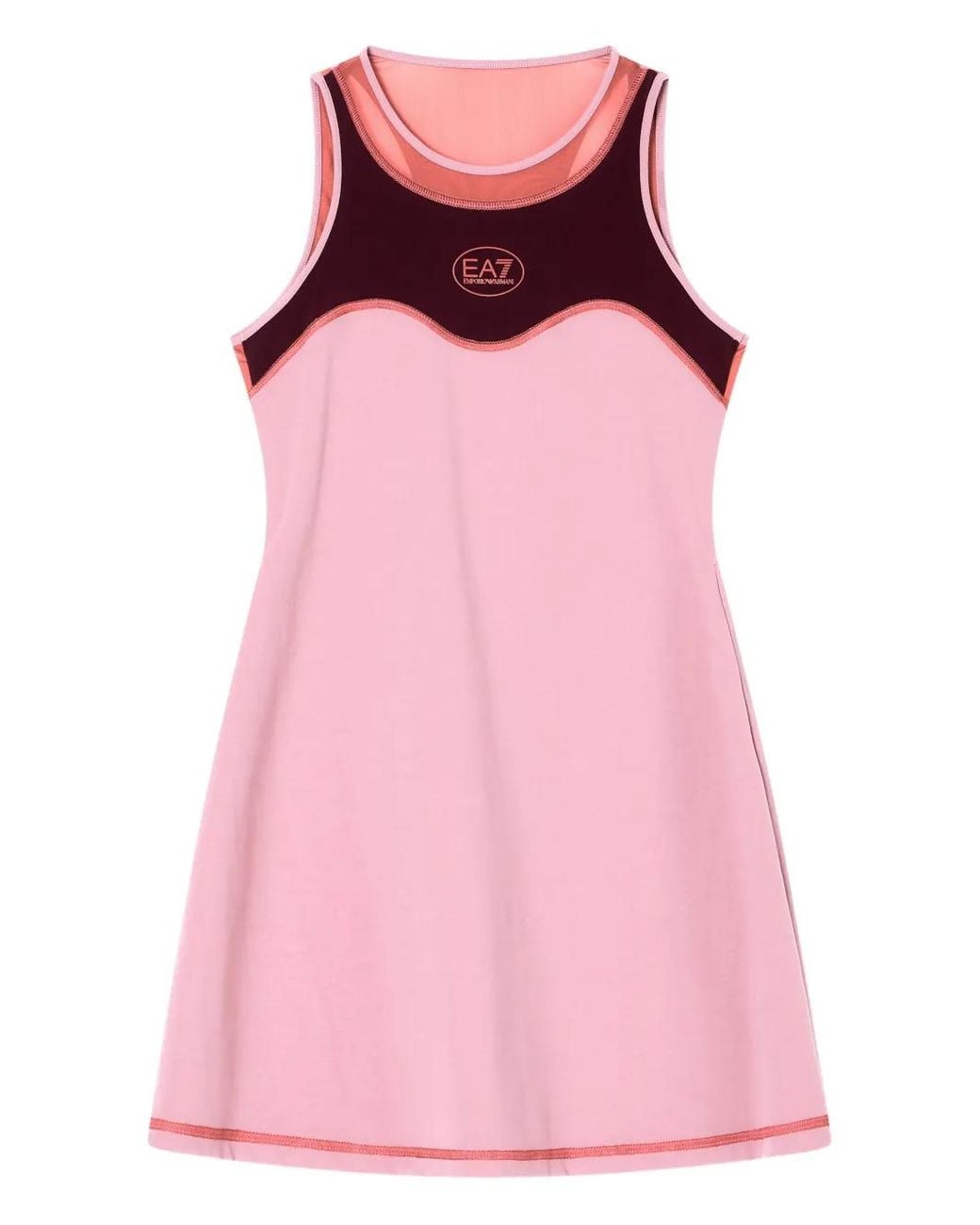 Abito Con Inserti di EA7 in Pink