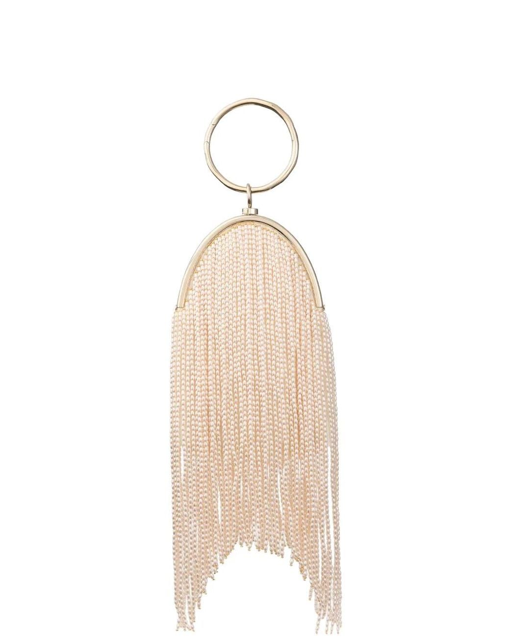 Clutch Raindrops di Jimmy Choo in Natural