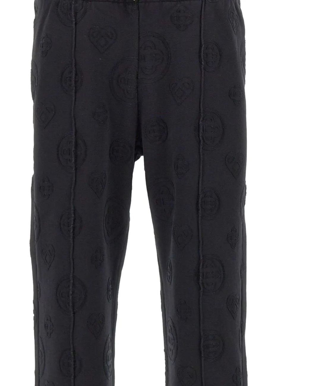 Casablanca Blue Appliqué-Monogram Track Pants for men