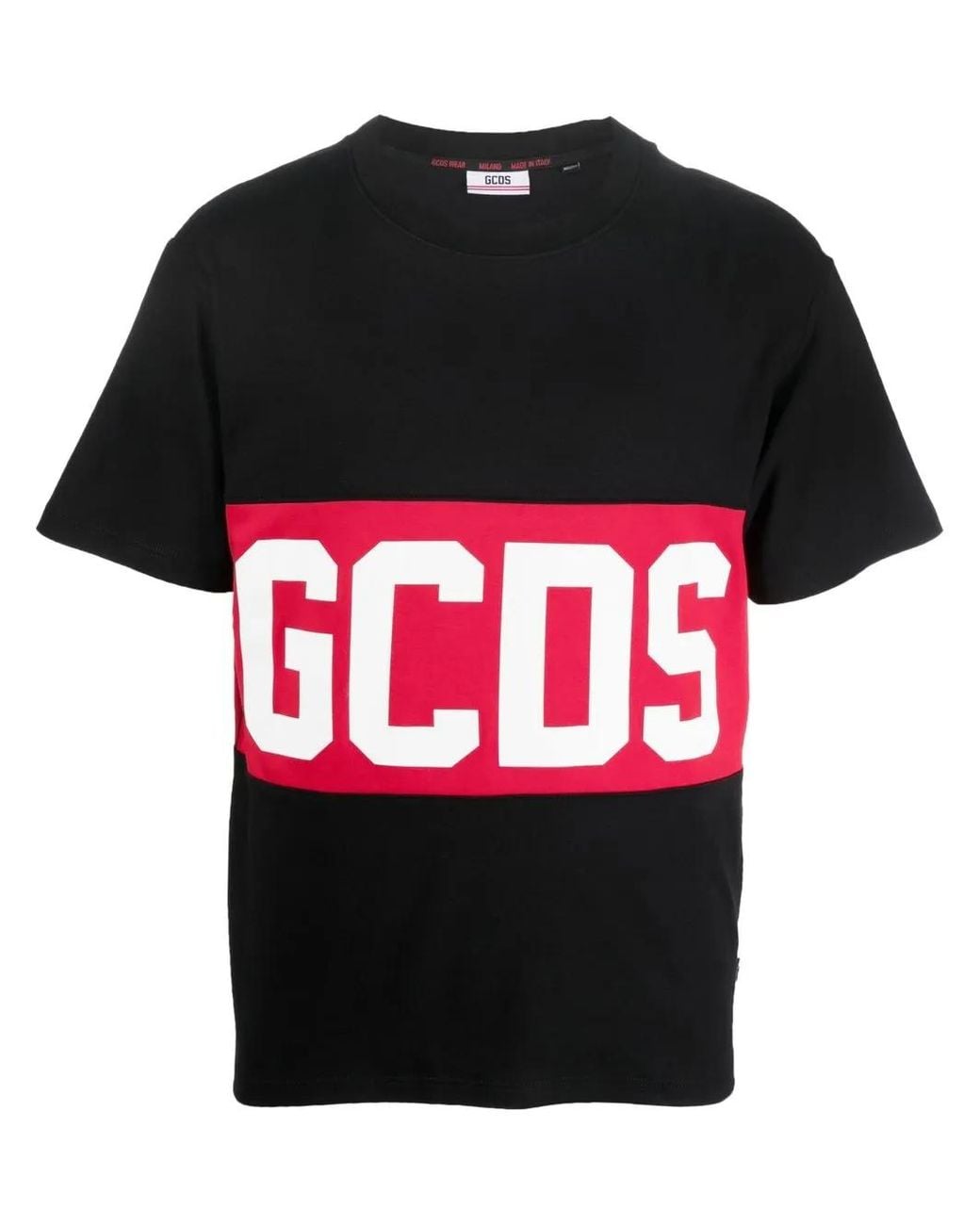 Gcds Black Logo T-shirt for men