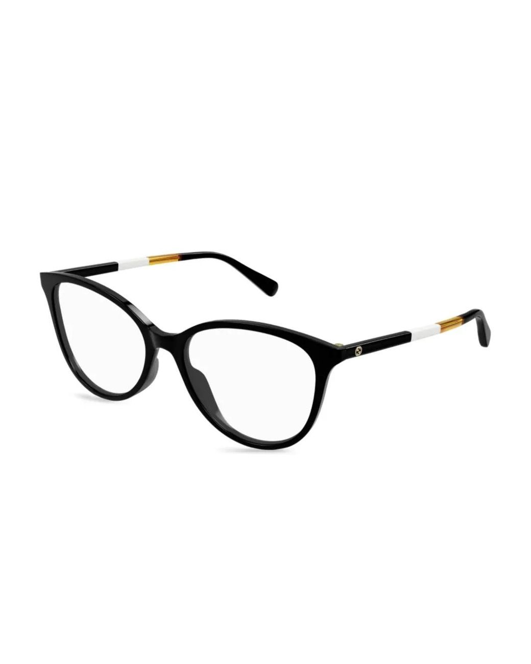 Gucci Black Butterfly-Frame Glasses