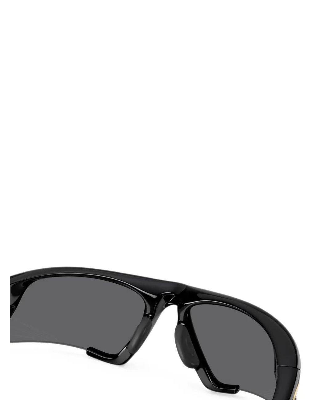Oakley Gray Lunettes De Soleil Suture À Monture Géométrique for men