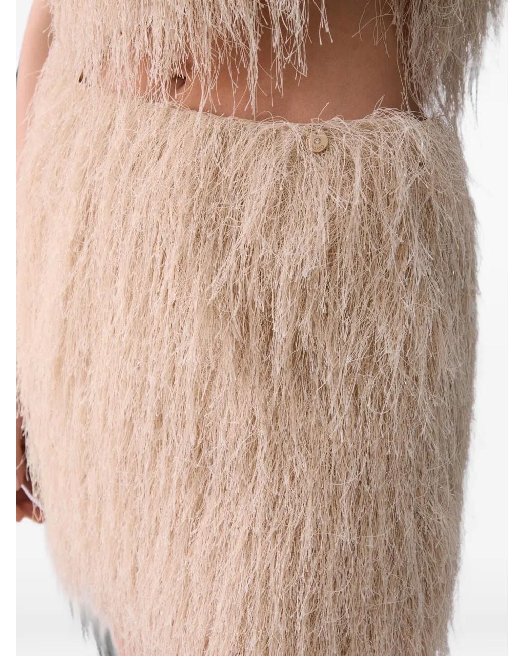 Liu Jo Natural Polyester Elastane Skirt