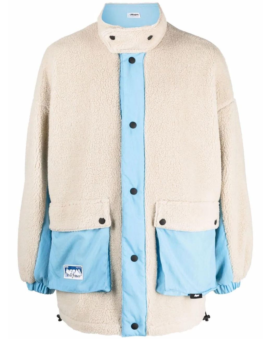 Veste Réversible À Design Texturé MSGM pour homme en coloris Blue