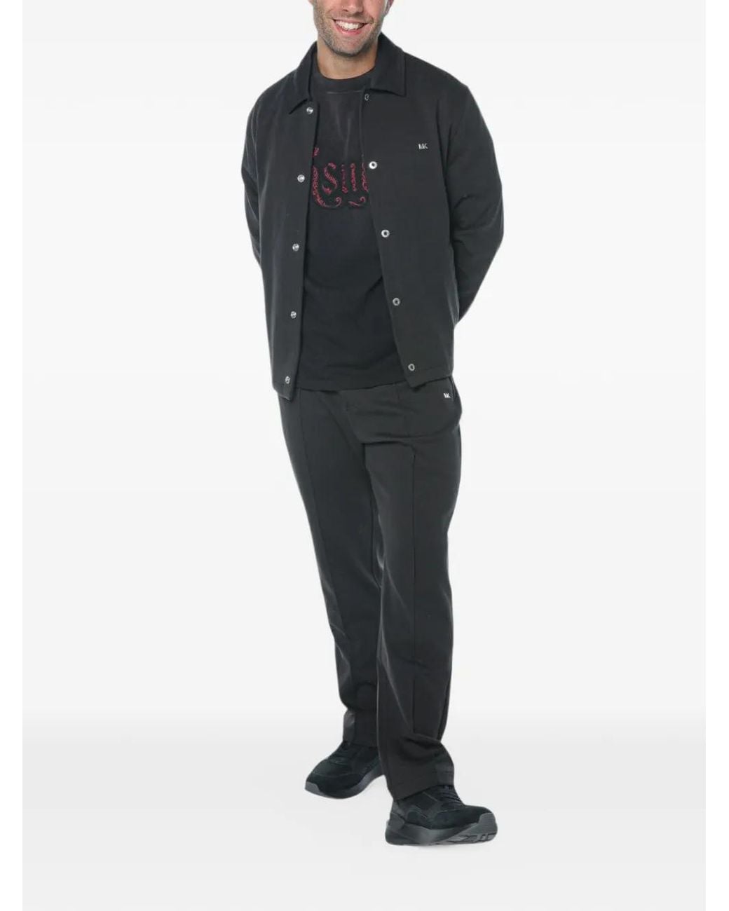 Michael Kors Black Cotton-Blend Jacket for men