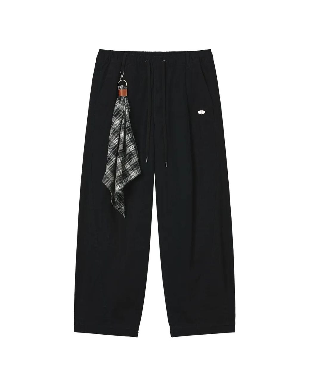 Musium Div. Black Logo-Patch Panelled Track Pants for men