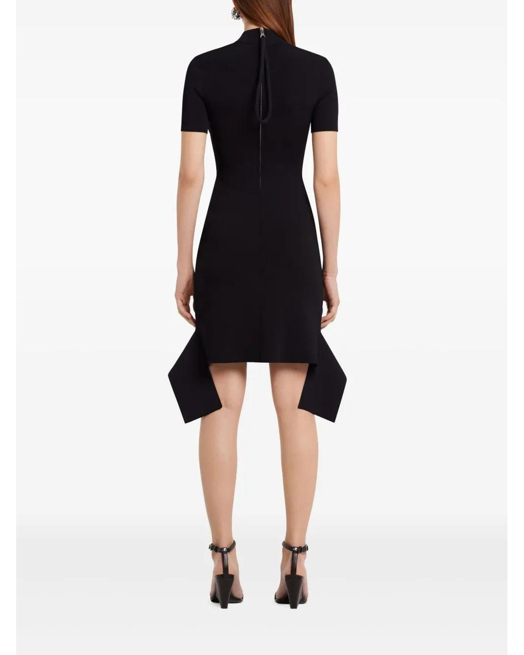 Courreges Black Scuba Mini Dress