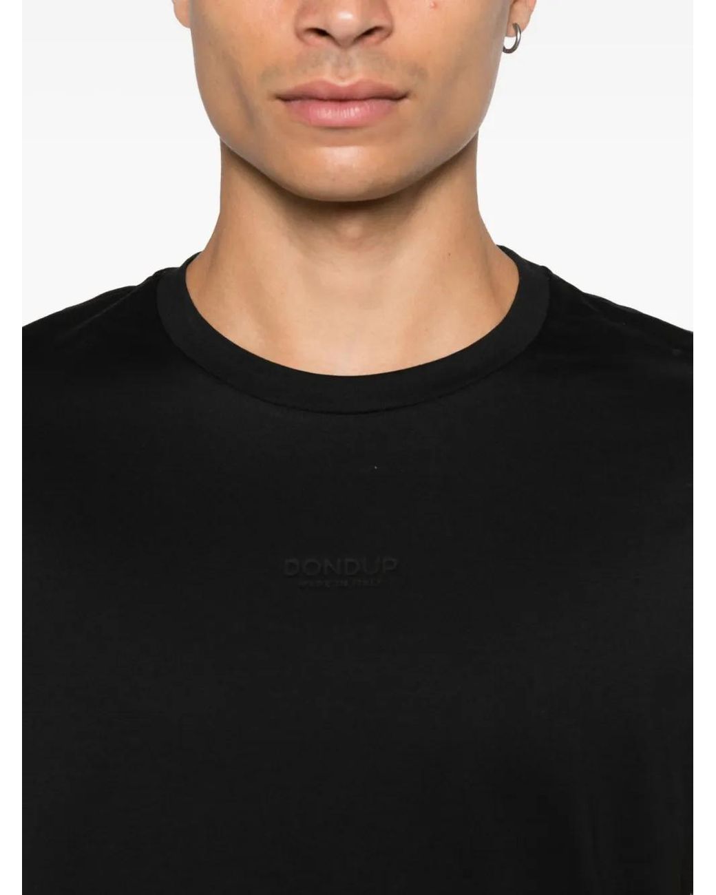 Dondup Black Logo-Print T-Shirt for men