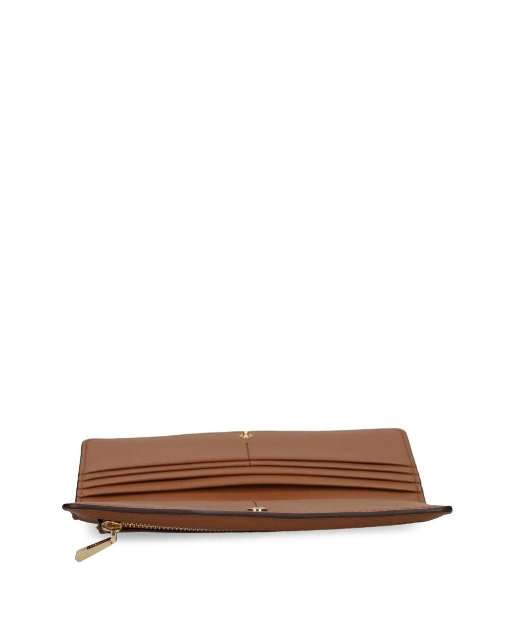 Michael Kors Brown Logo-Plaque Wallet