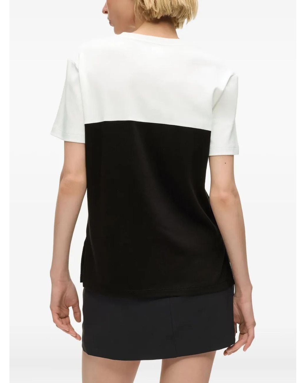 Karl Lagerfeld Black Short-Sleeves Cotton T-Shirt