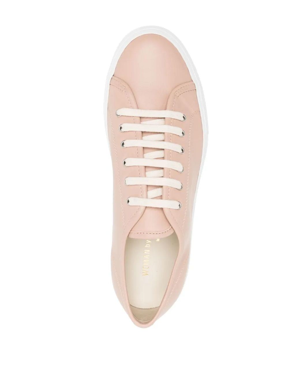 Common Projects Pink Platform Low-Top Sneakers