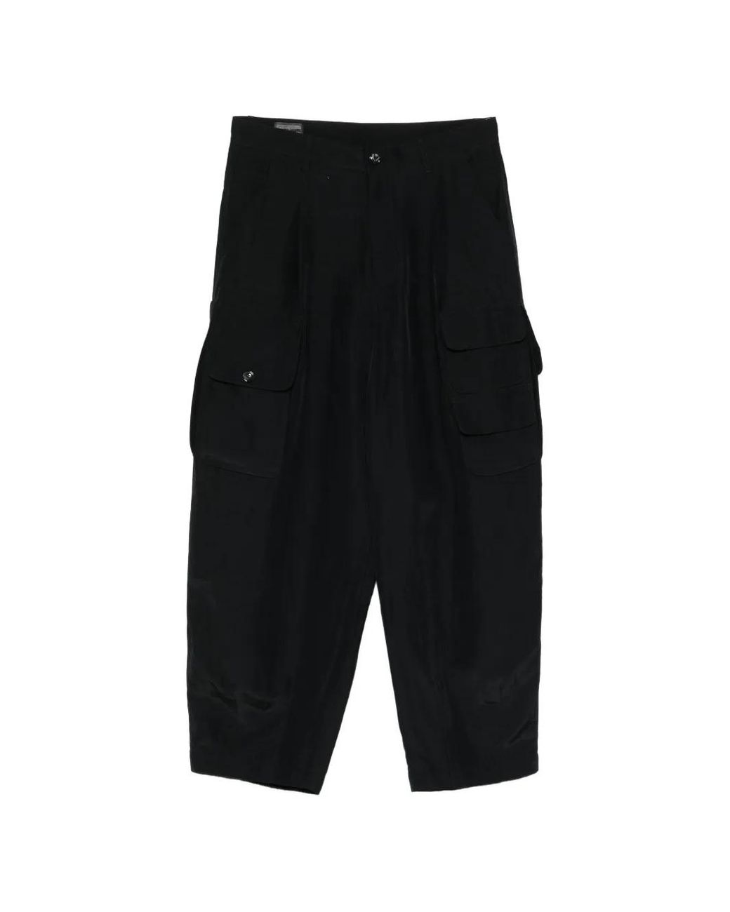 Giorgio Armani Black Cargo-Pocket Trousers for men