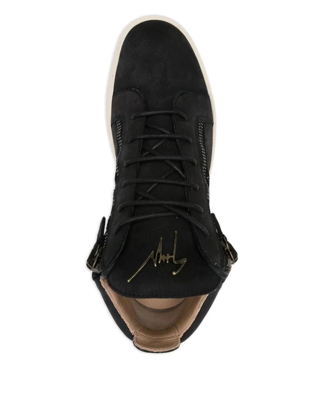 Giuseppe Zanotti Black Suede Sneakers for men