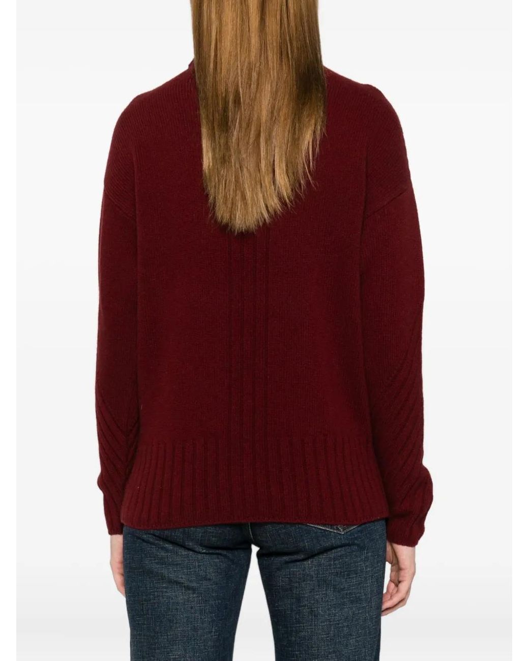 Herno Red Wool Jumper