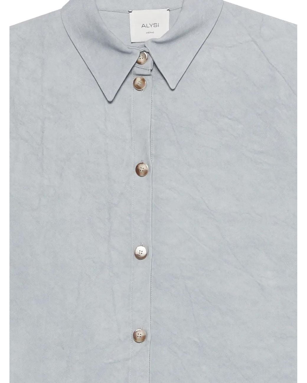 Alysi Gray Blouse Boutonnée