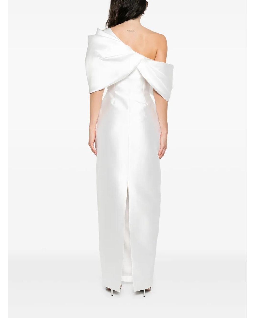 Solace London White Asymmetric Dress