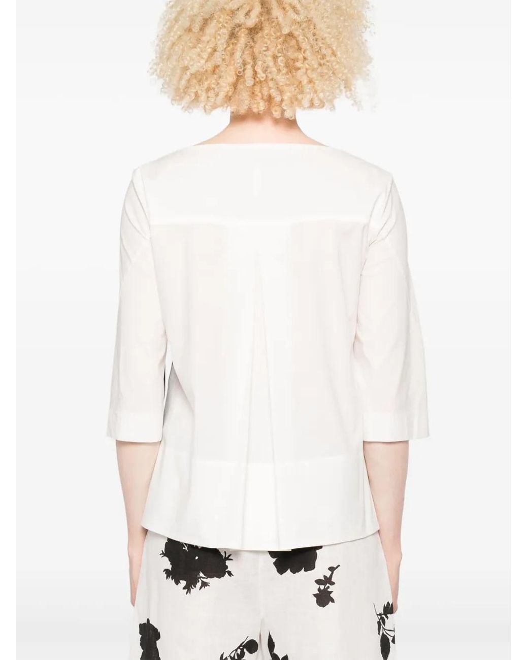 Liviana Conti Black Floral-Print T-Shirt