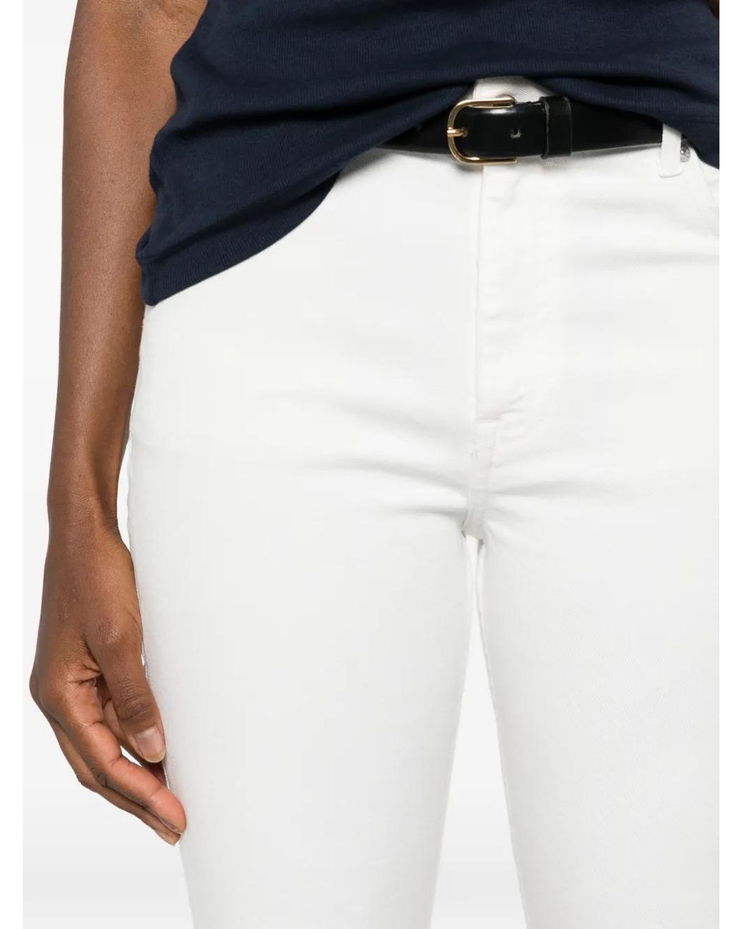 Gant Jeans Met Logopatch in het White