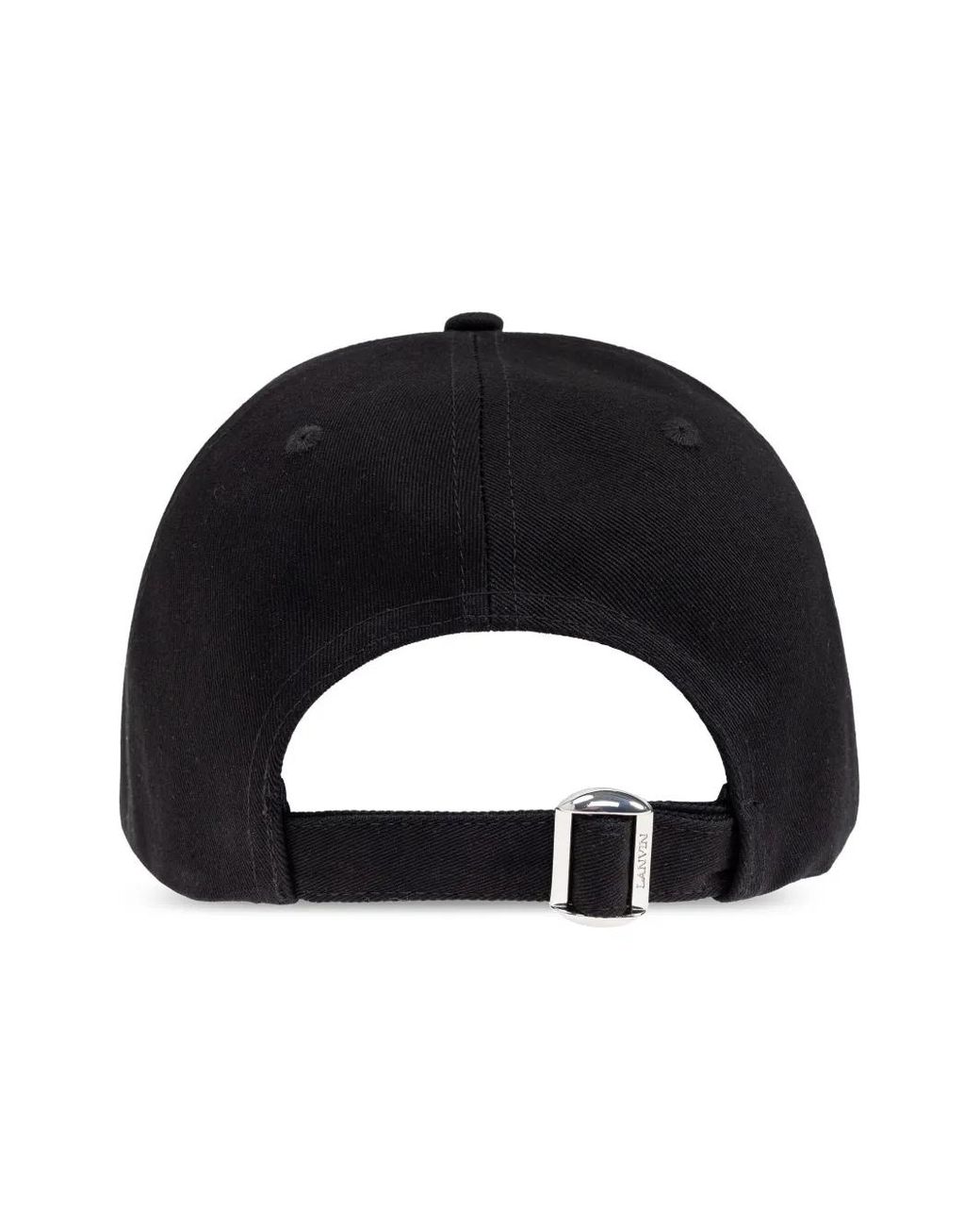 Lanvin Black Baseball Cap Logo Amhawca11Clop25 for men