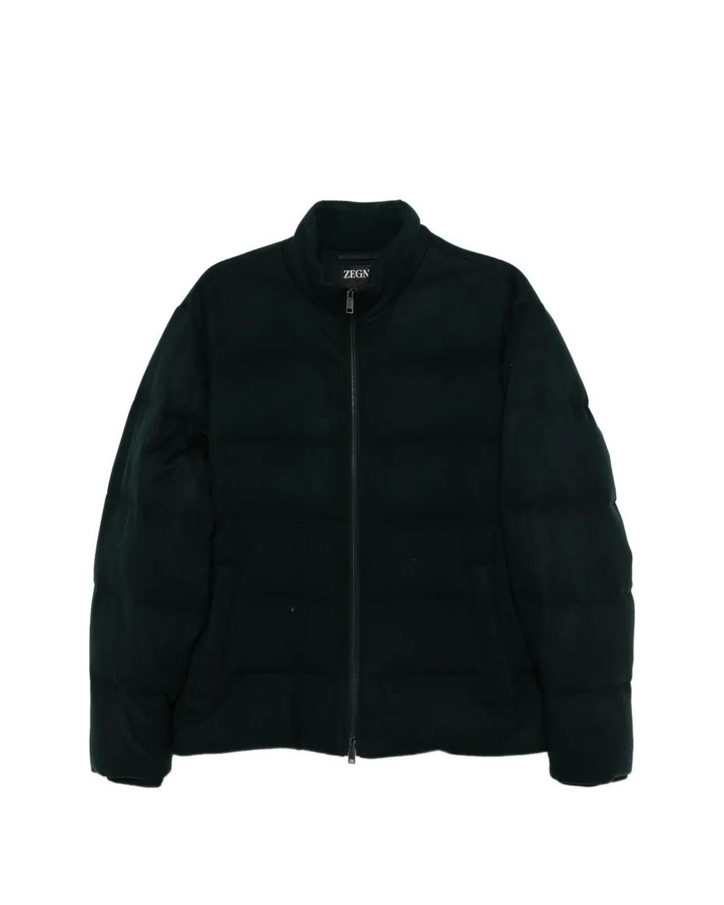 Zegna Black Zip-Fastening Long-Sleeve Jacket for men