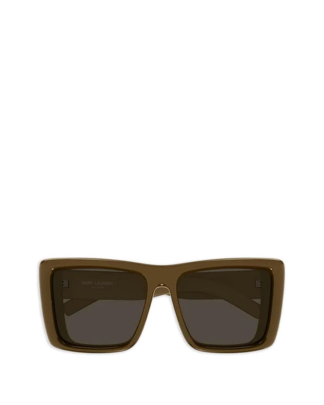 Saint Laurent Gray Howl Square-Frame Sunglasses