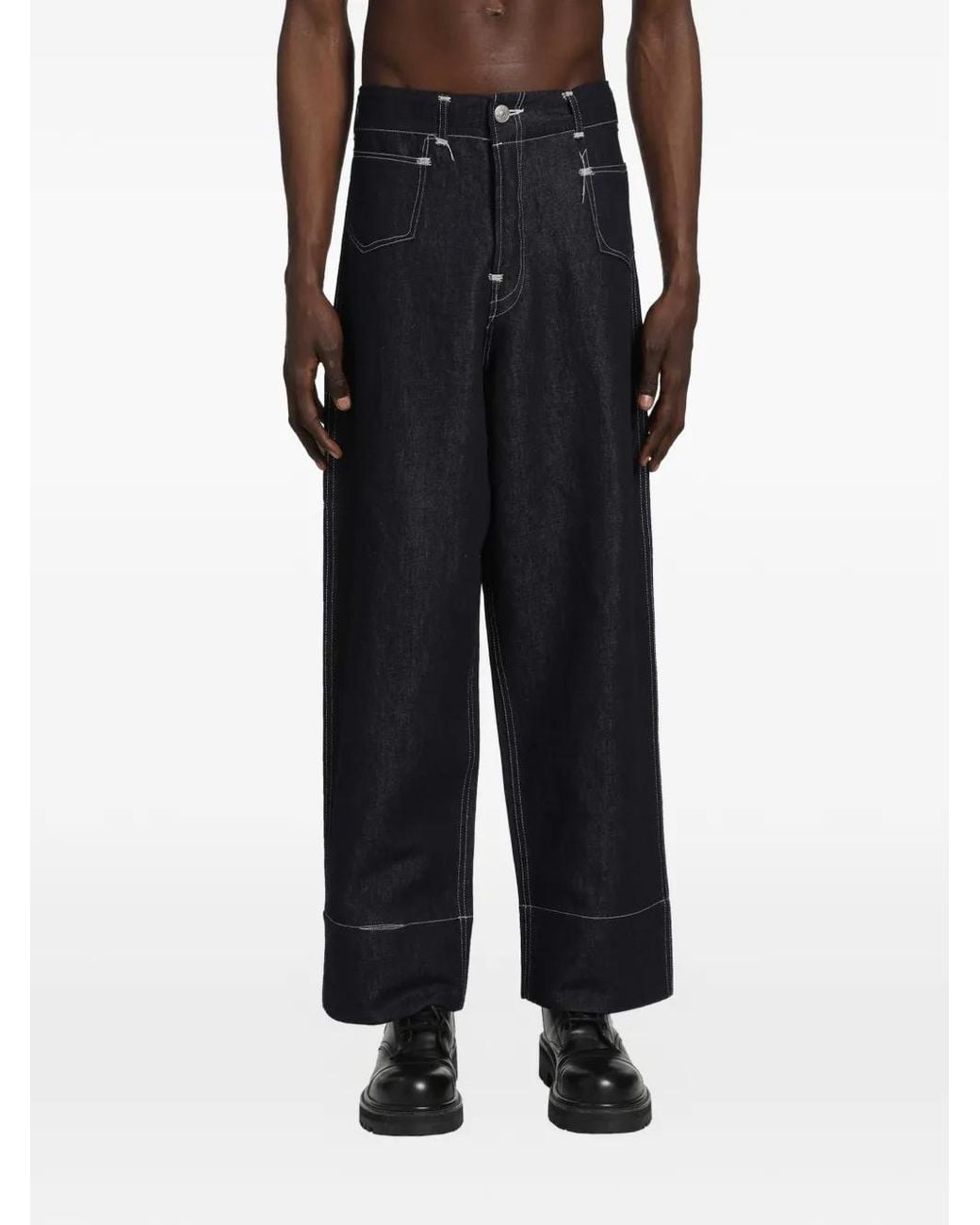Junya Watanabe Black X Levi's Contrast-Stitch Jeans for men