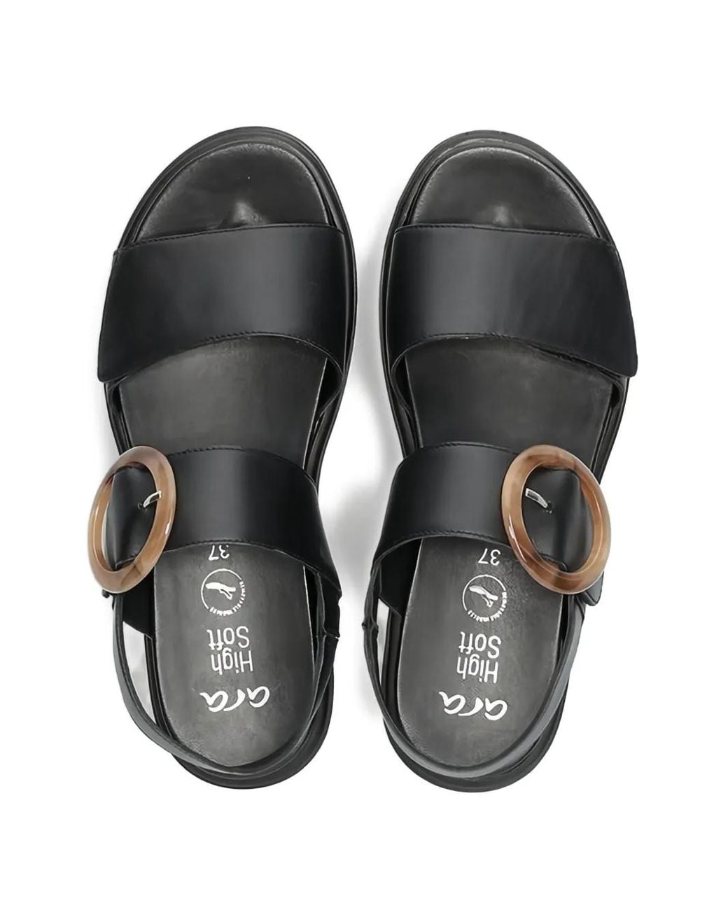 Ara Black Bilbao Sandals