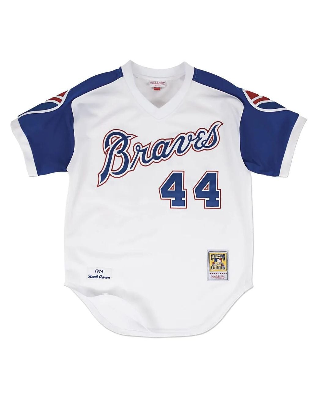 Mitchell & Ness Blue Atlanta Braves Cooperstown Collection 1974 Hank Aaron Authentic Jersey for men