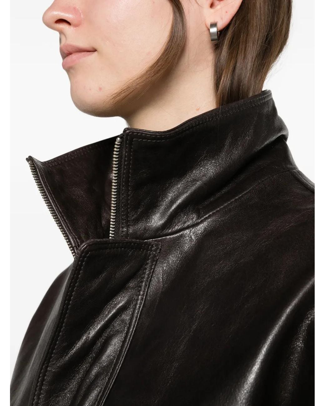 Arma Black Alia Leather Jacket