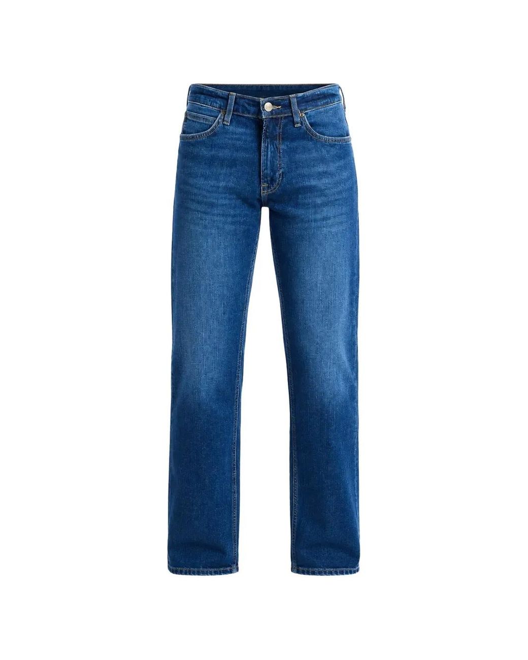 Lee Jeans Blue Daren Low Whiskered Jeans for men