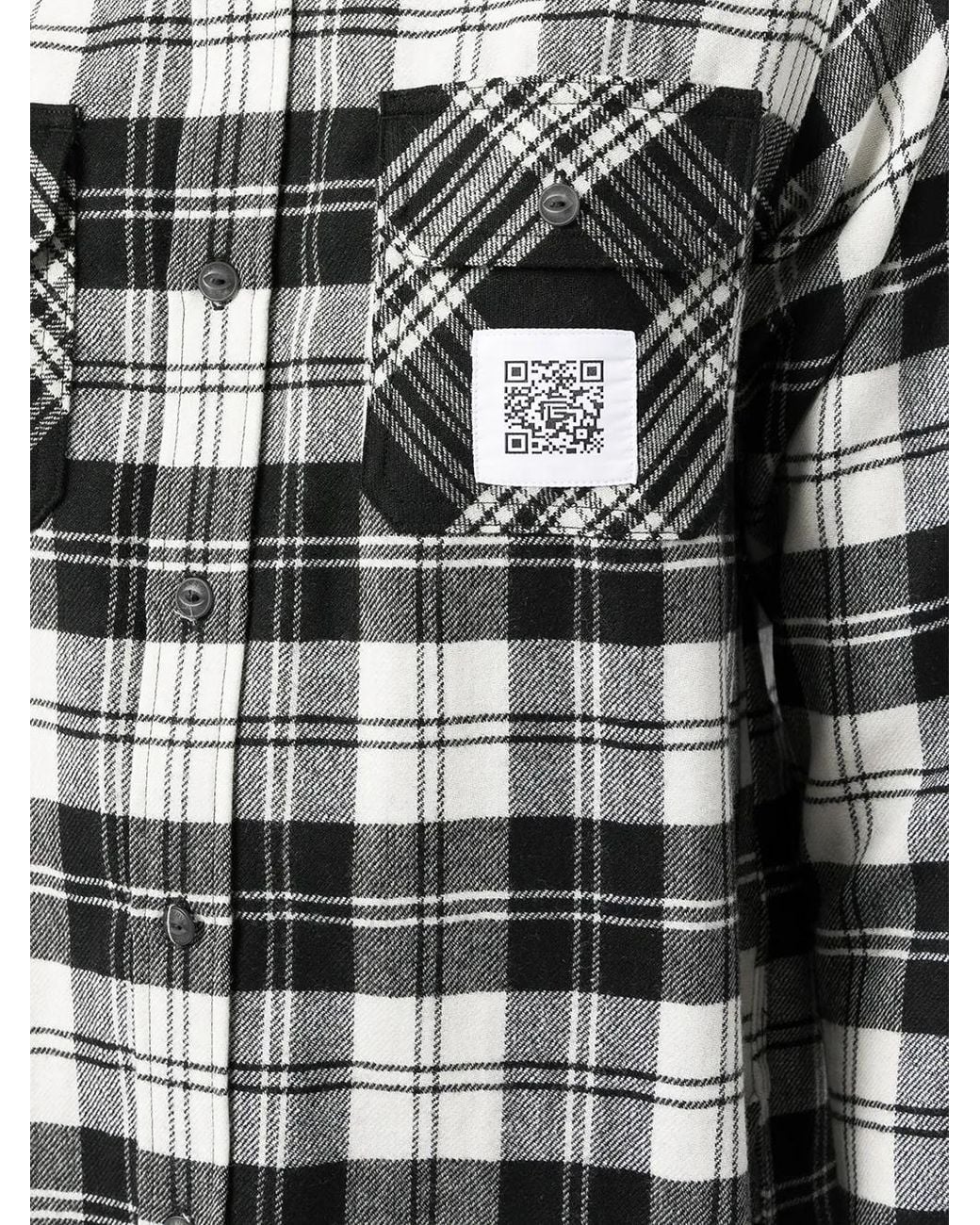 Fumito Ganryu Gray Pleated Flannel Shirt for men