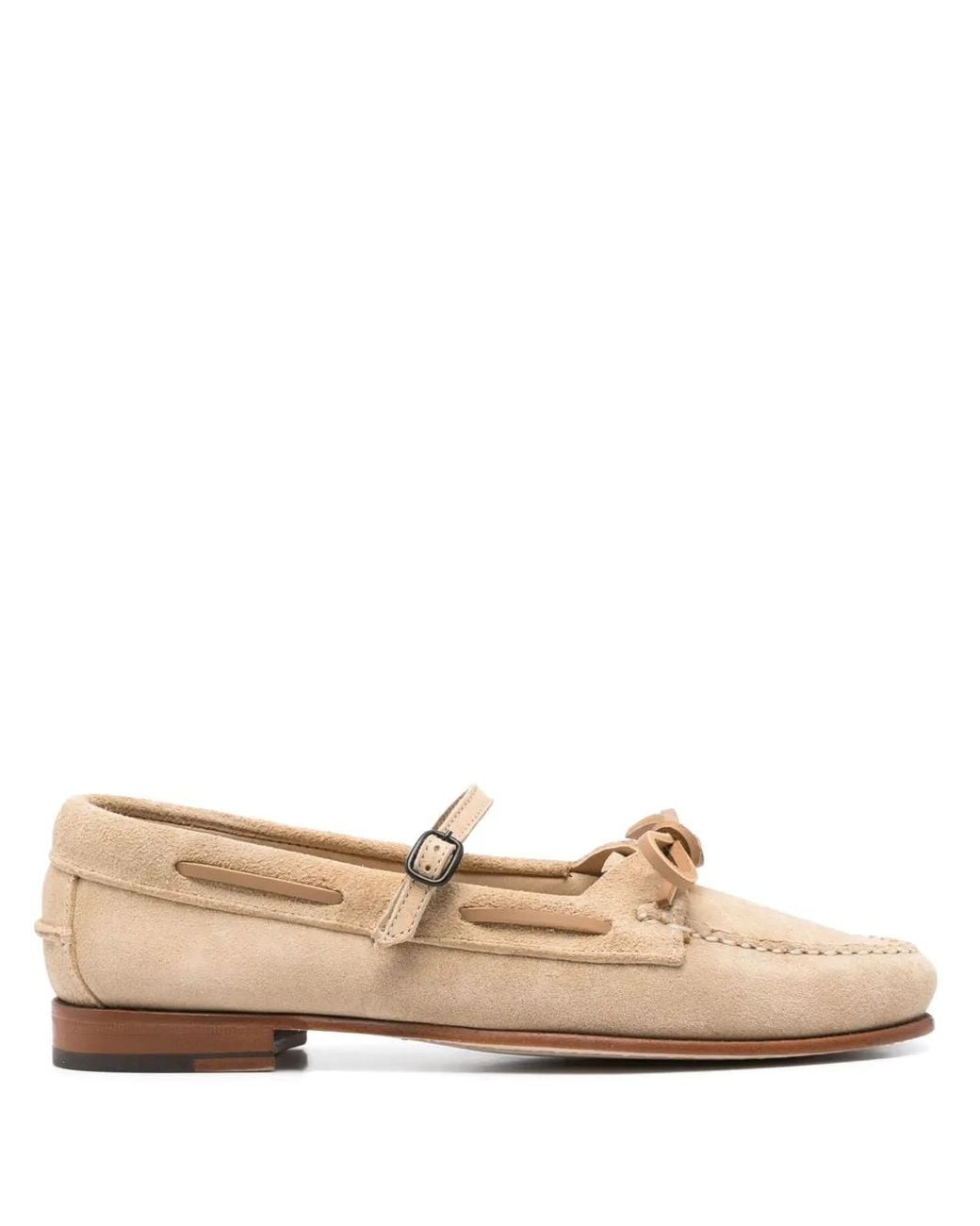 Hereu Natural Lorea Suede Shoes