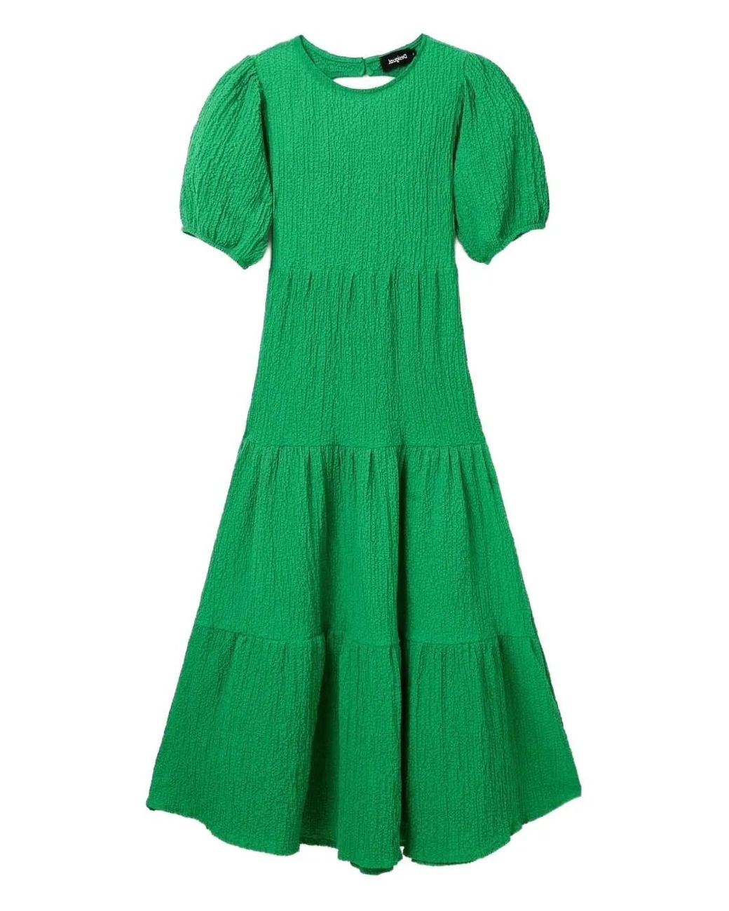 Desigual Abito Corto In Poliestere Con Stampa Floreale E Maniche Corte, Look Fresco E Casual
