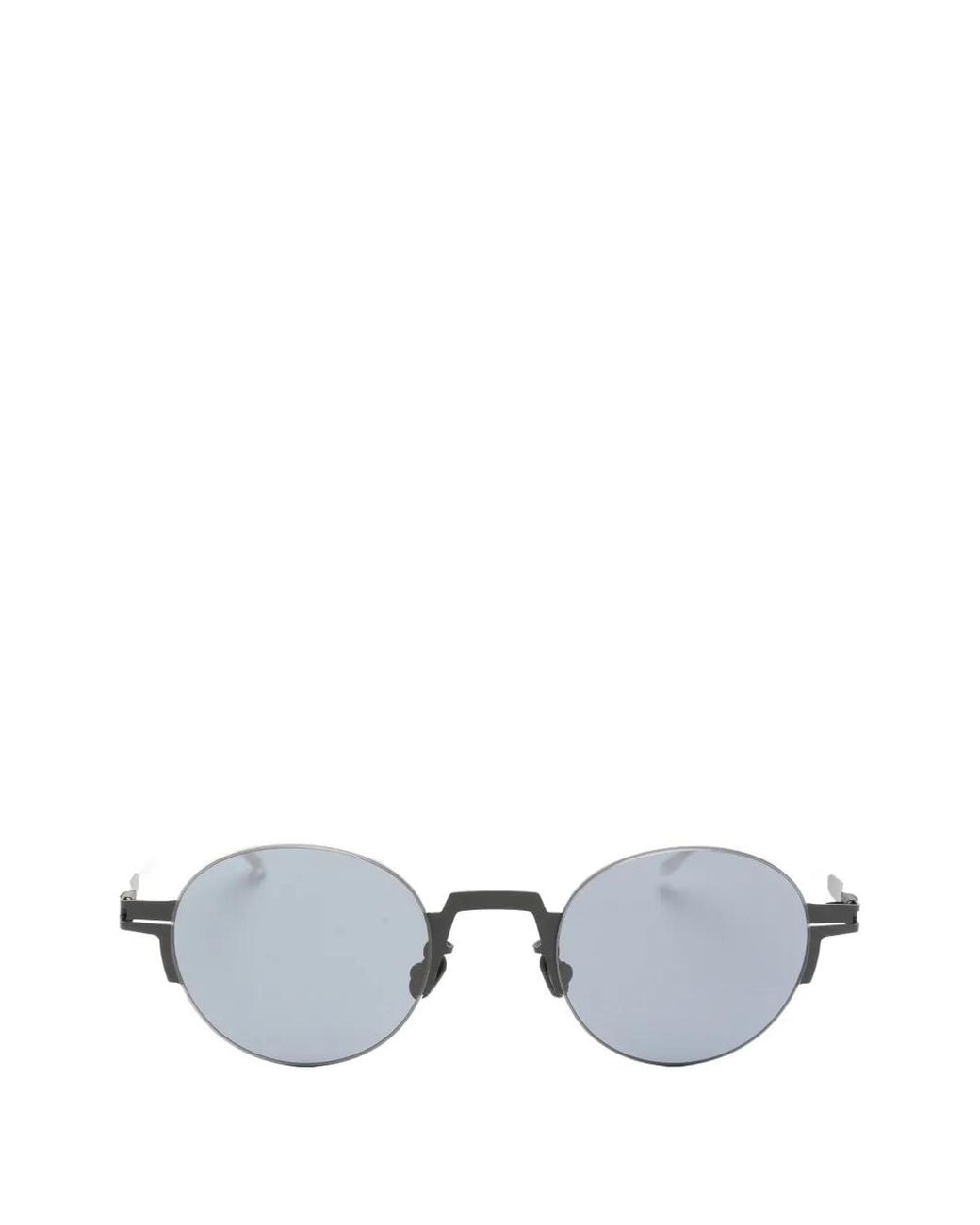 Mykita White Round-Frame Sunglasses