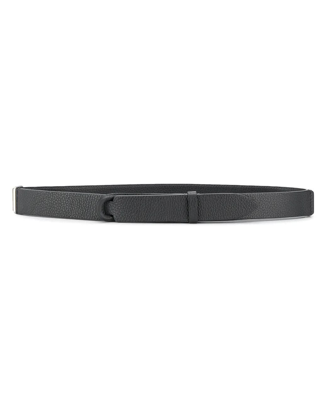 Orciani White No-Buckle Belt for men